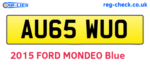 AU65WUO are the vehicle registration plates.