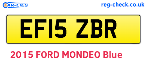 EF15ZBR are the vehicle registration plates.