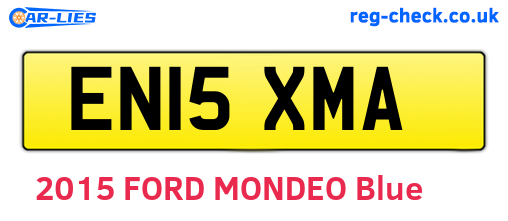 EN15XMA are the vehicle registration plates.