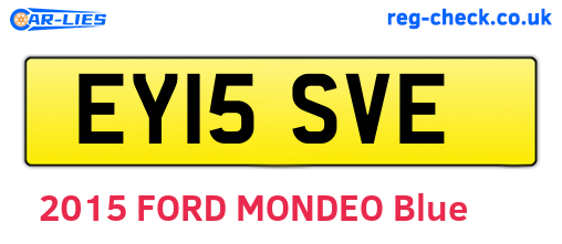 EY15SVE are the vehicle registration plates.