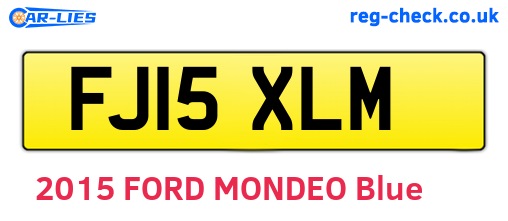 FJ15XLM are the vehicle registration plates.