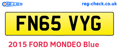 FN65VYG are the vehicle registration plates.