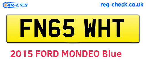 FN65WHT are the vehicle registration plates.