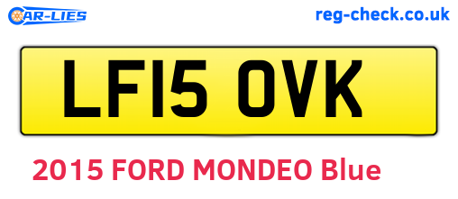 LF15OVK are the vehicle registration plates.