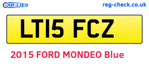 LT15FCZ are the vehicle registration plates.