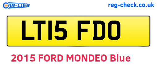 LT15FDO are the vehicle registration plates.