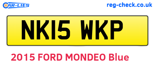 NK15WKP are the vehicle registration plates.