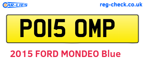 PO15OMP are the vehicle registration plates.