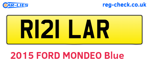R121LAR are the vehicle registration plates.