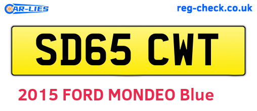 SD65CWT are the vehicle registration plates.