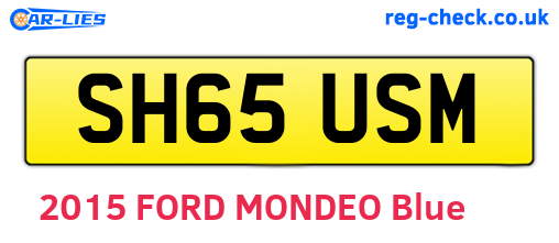 SH65USM are the vehicle registration plates.