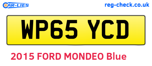 WP65YCD are the vehicle registration plates.