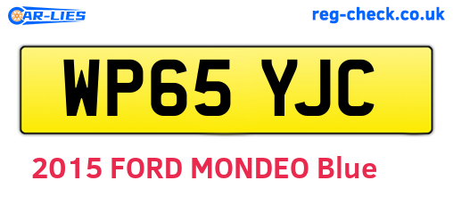 WP65YJC are the vehicle registration plates.