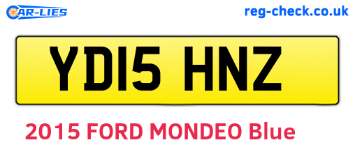 YD15HNZ are the vehicle registration plates.