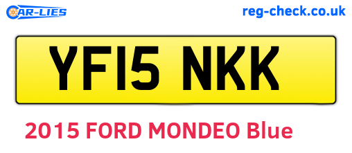 YF15NKK are the vehicle registration plates.
