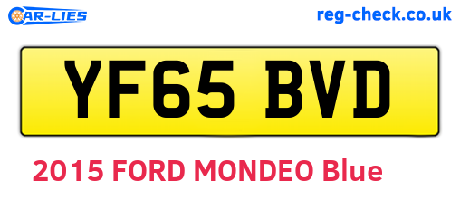 YF65BVD are the vehicle registration plates.