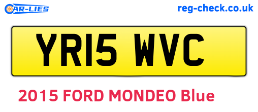 YR15WVC are the vehicle registration plates.