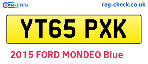 YT65PXK are the vehicle registration plates.
