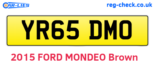 YR65DMO are the vehicle registration plates.