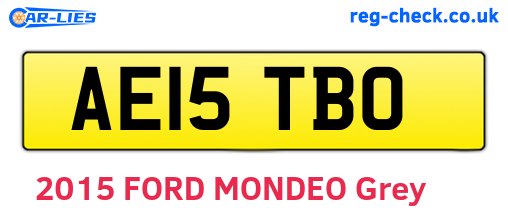 AE15TBO are the vehicle registration plates.