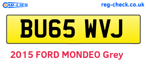 BU65WVJ are the vehicle registration plates.