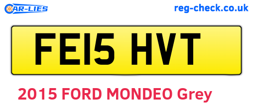 FE15HVT are the vehicle registration plates.