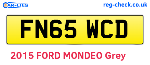 FN65WCD are the vehicle registration plates.