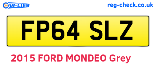 FP64SLZ are the vehicle registration plates.
