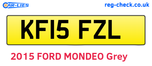 KF15FZL are the vehicle registration plates.