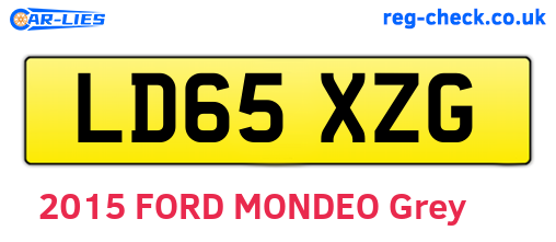LD65XZG are the vehicle registration plates.