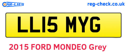 LL15MYG are the vehicle registration plates.