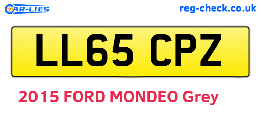LL65CPZ are the vehicle registration plates.