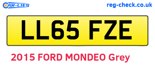 LL65FZE are the vehicle registration plates.
