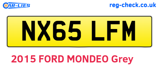 NX65LFM are the vehicle registration plates.