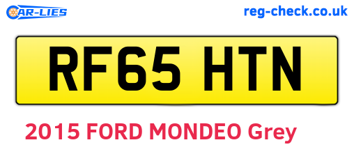 RF65HTN are the vehicle registration plates.