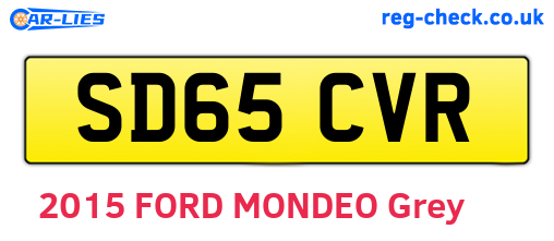 SD65CVR are the vehicle registration plates.