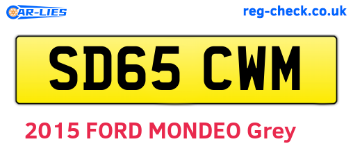 SD65CWM are the vehicle registration plates.