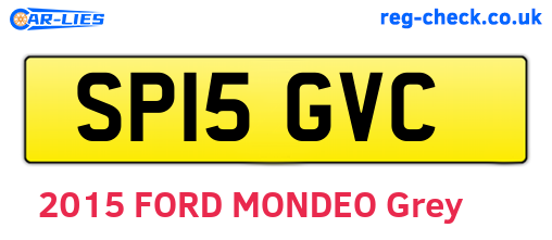 SP15GVC are the vehicle registration plates.
