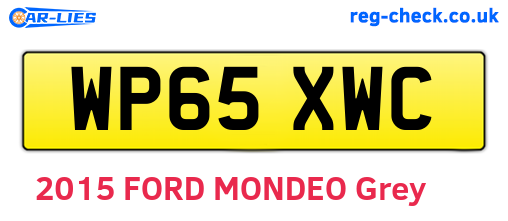 WP65XWC are the vehicle registration plates.