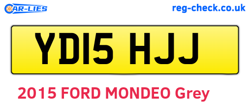 YD15HJJ are the vehicle registration plates.