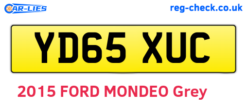 YD65XUC are the vehicle registration plates.