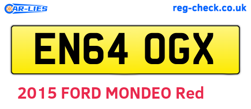 EN64OGX are the vehicle registration plates.