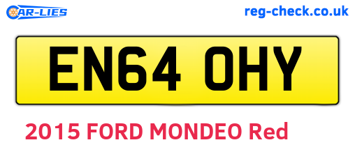 EN64OHY are the vehicle registration plates.