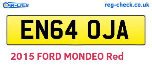 EN64OJA are the vehicle registration plates.