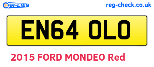 EN64OLO are the vehicle registration plates.