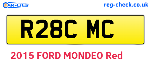 R28CMC are the vehicle registration plates.