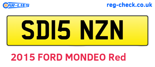 SD15NZN are the vehicle registration plates.