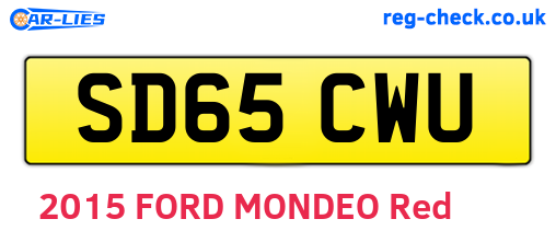 SD65CWU are the vehicle registration plates.