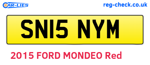 SN15NYM are the vehicle registration plates.