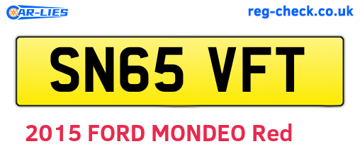 SN65VFT are the vehicle registration plates.